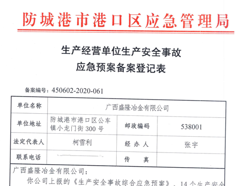 JINNIANHUI.COM应急预案备案表公示